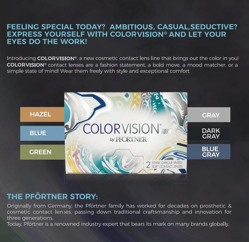 ColorVision Colored contact lenses
