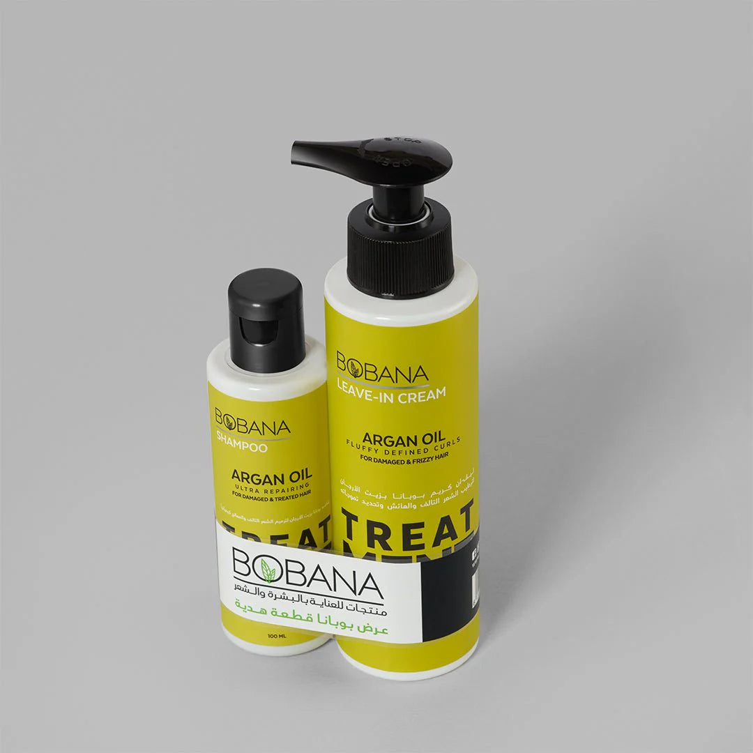 Bobana Leave-in Cream Argan Oil 200 ML + Gift Shampoo Argan Oil 100 ML