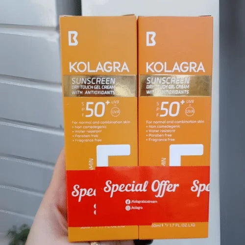 Colagra Sunscreen Gel Cream 2 pieces 50ml + 50ml