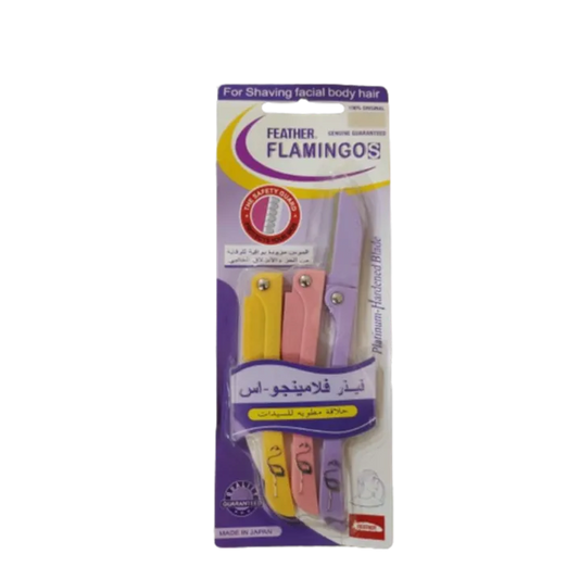 Original Flamingo blades for sensitive areas, body and face | 3 blades